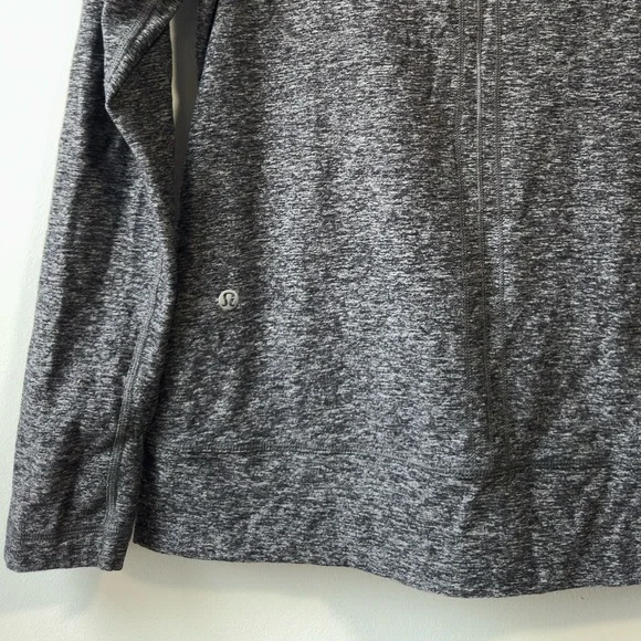 Lululemon Make a Move Cowl Neck Long Sleeve Charcoal Gray Women's Sweater Sz 6 - Picture 8 of 8